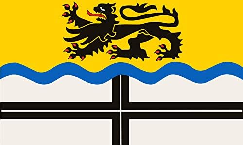 MAGFLAGS דגל דגל גדול DERMAGEN | באנר und hissflagge zeigt in der oberen hälfte auf gelbem tuch den rotbewehrten